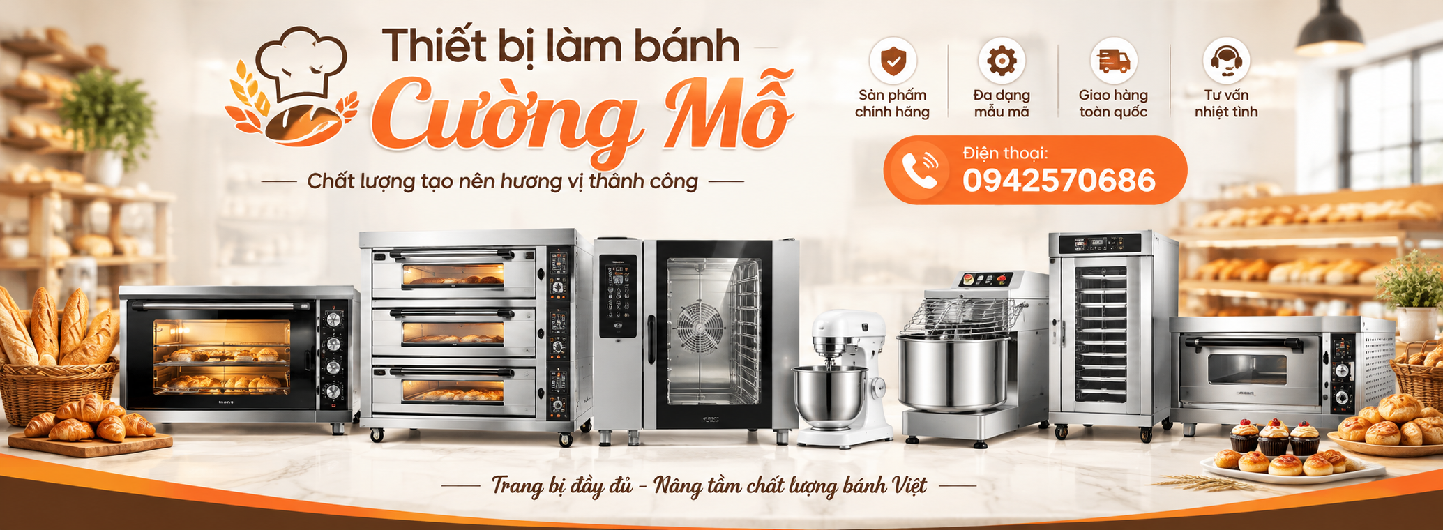 Thiết bị làm bánh chính hãng
